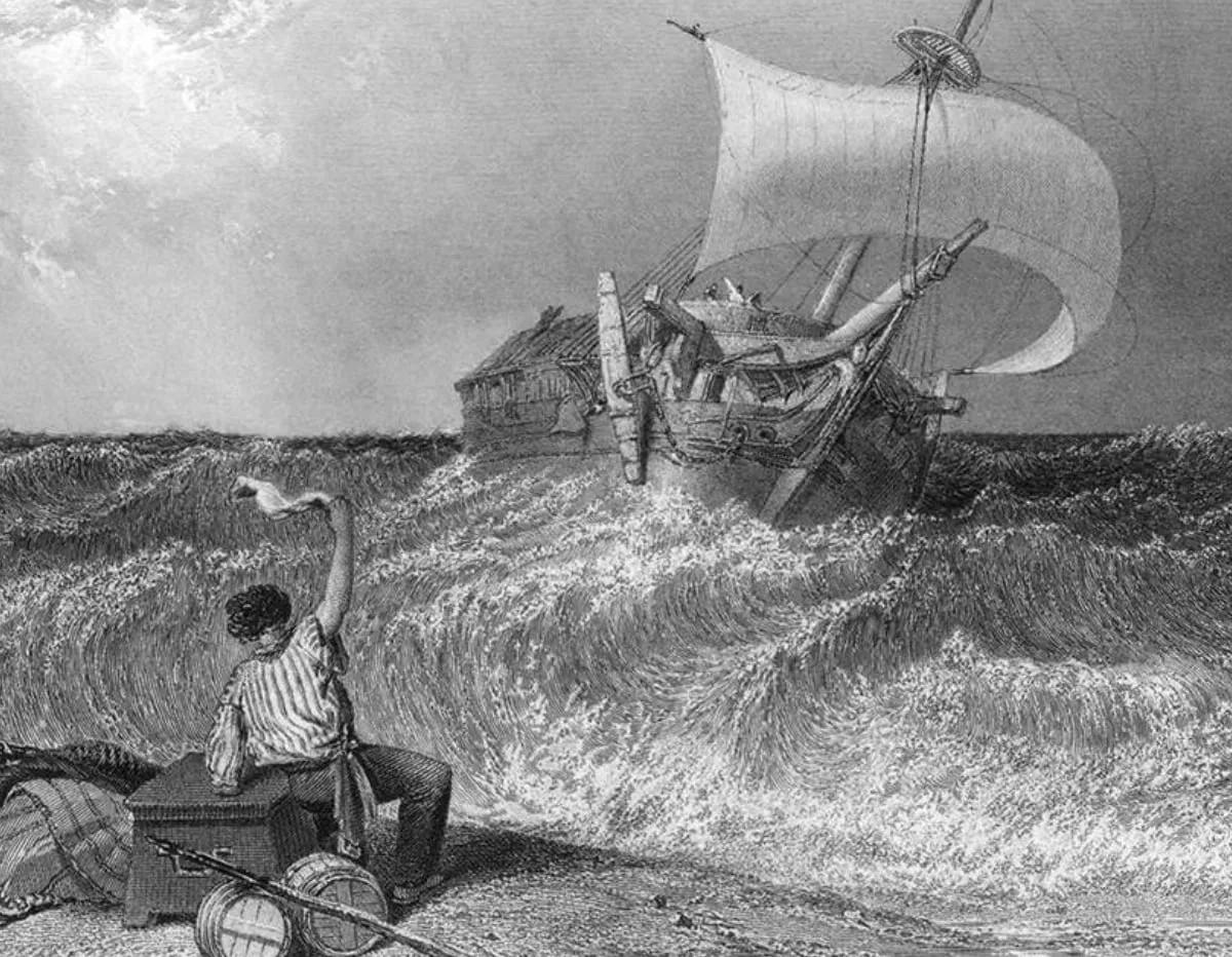 The sand bank, Stanfield, Clarkson, 1836.