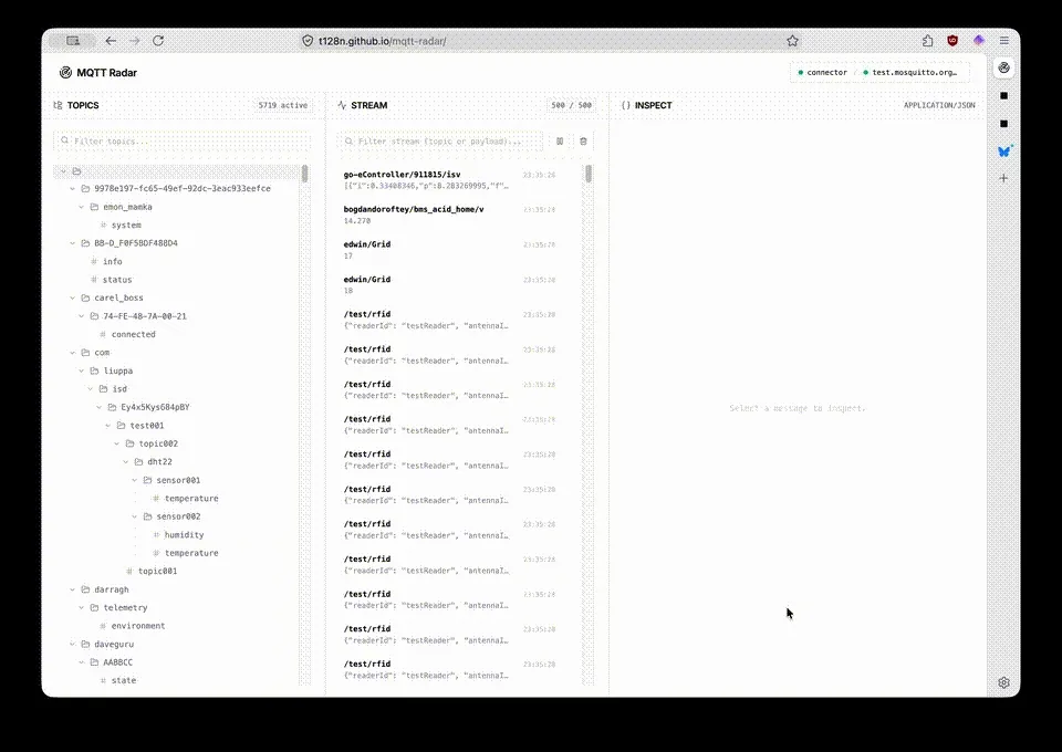 MQTT Radar Gif